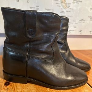 Isabel Marant Crisi Black Ankle Boot Size 38